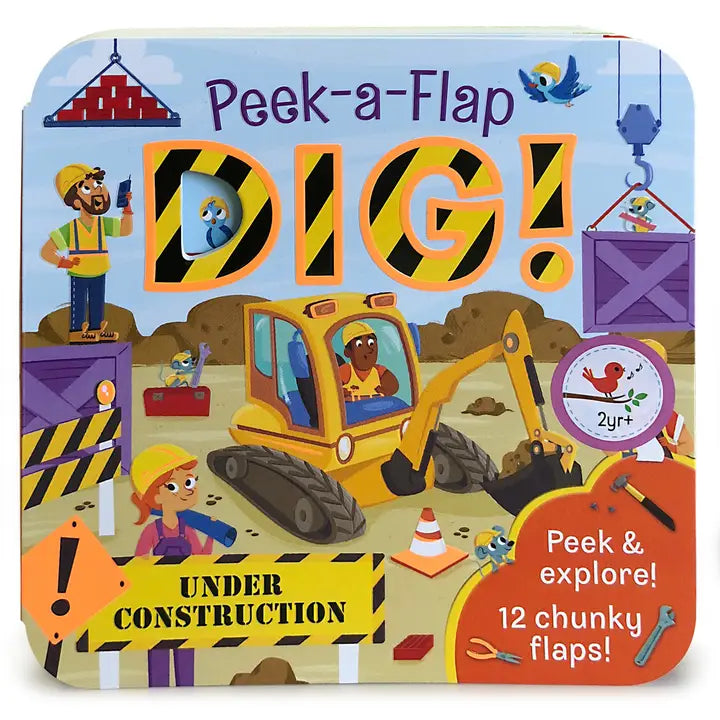 Peek A Flap Dig Board Book