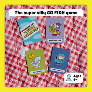 Do You Have Any Farting Unicorns? funny Go Fish card game by DSS Games for ages 4+, featuring colorful illustrations and family-friendly gameplay.