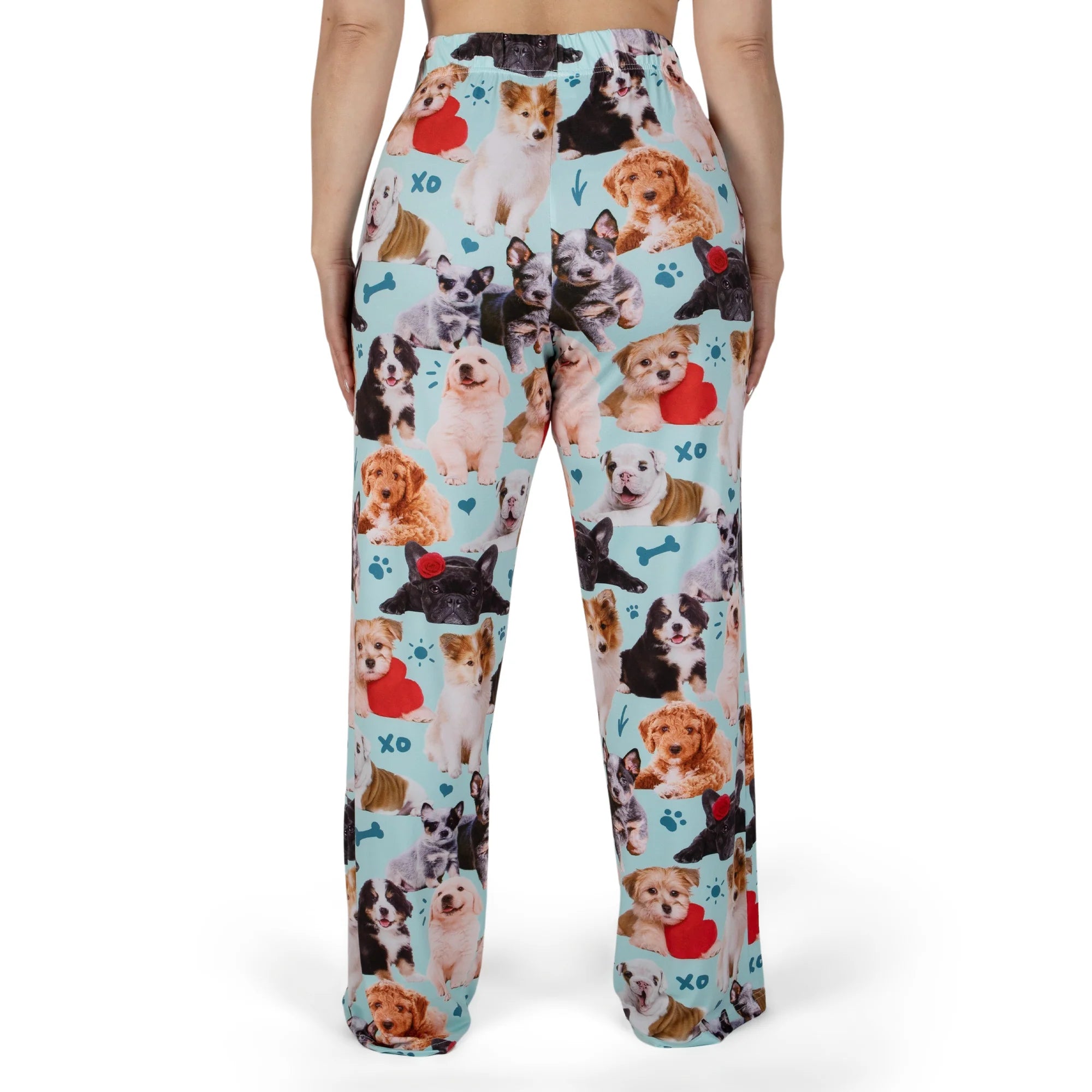 Dogs Are My Favorite People lounge pants by Brief Insanity with cute dog graphic print