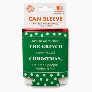 “The Grinch Hated People” Reversible Christmas Can Sleeve