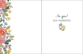Congratulations Greeting Card Bouquet of Congrats