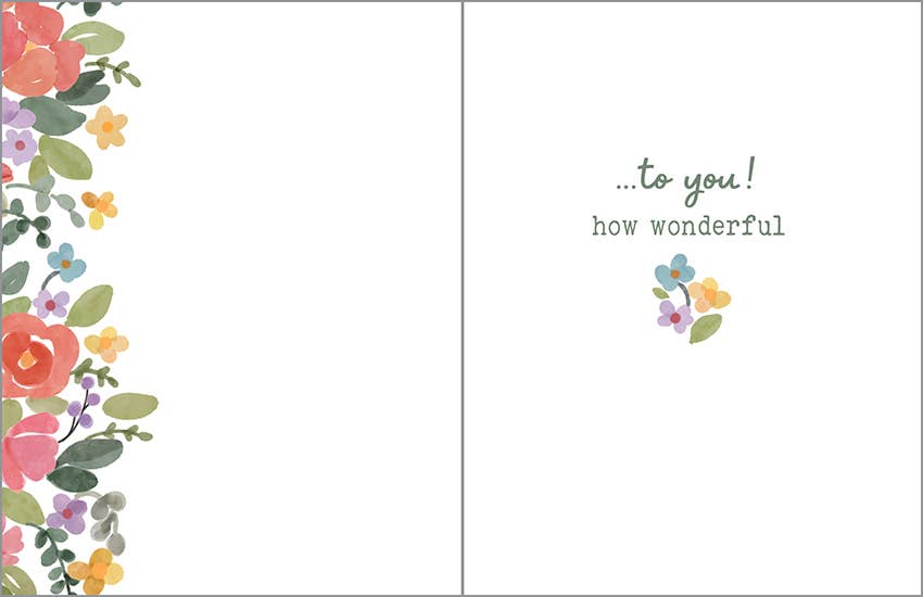 Congratulations Greeting Card Bouquet of Congrats