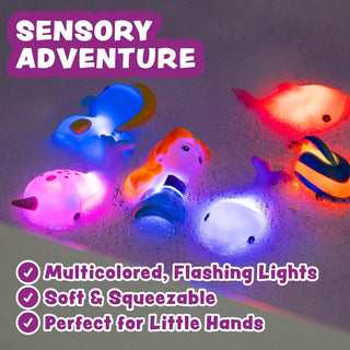Tub Works Mermaid Lagoon Light-Up Bath Toys, 6-Pack