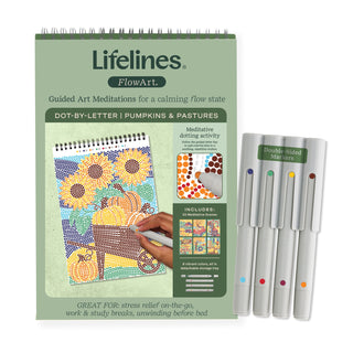 Lifelines FlowArt Dot-By-Letter Pad - Pumpkins & Pastures