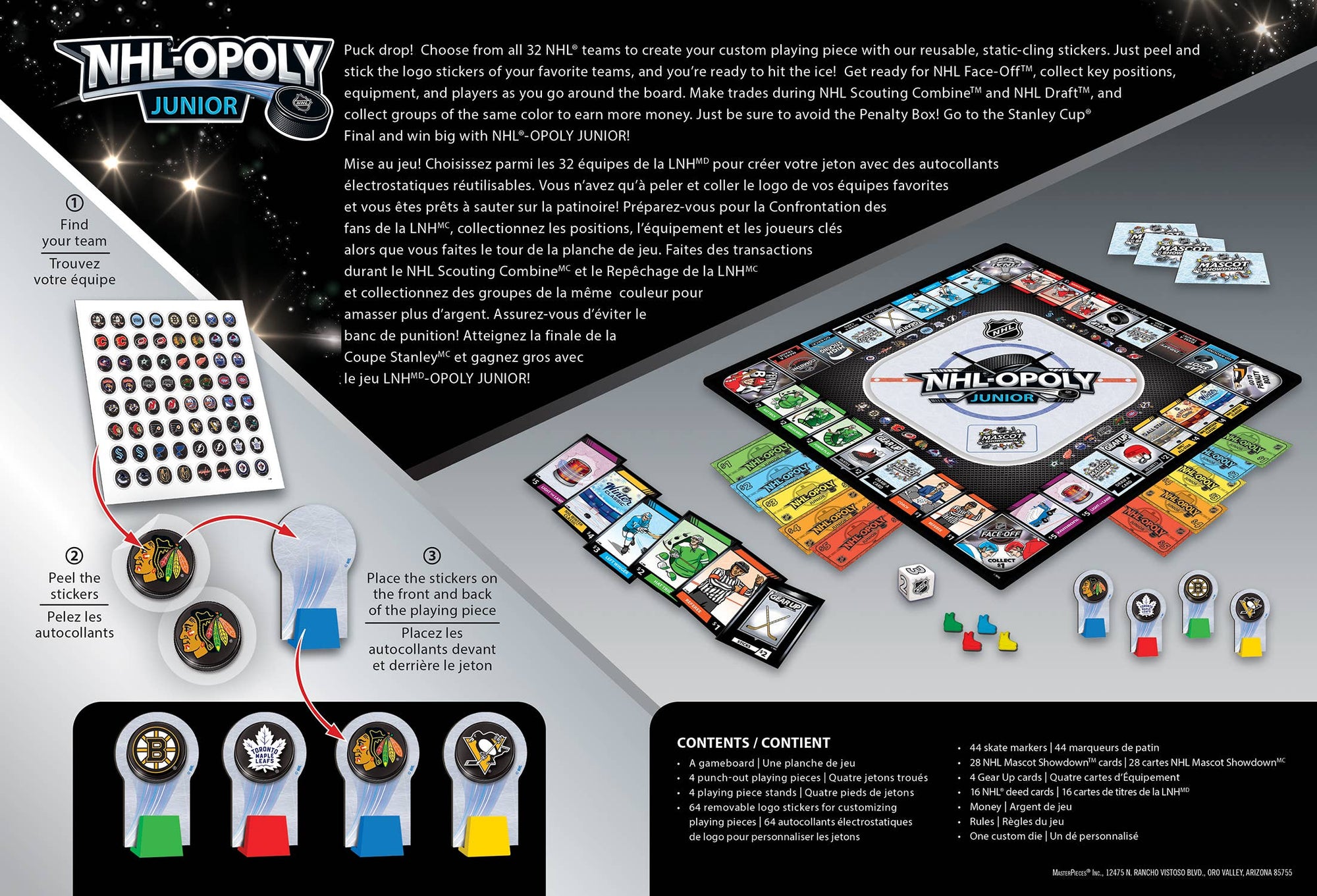 NHL Opoly Junior Board Game