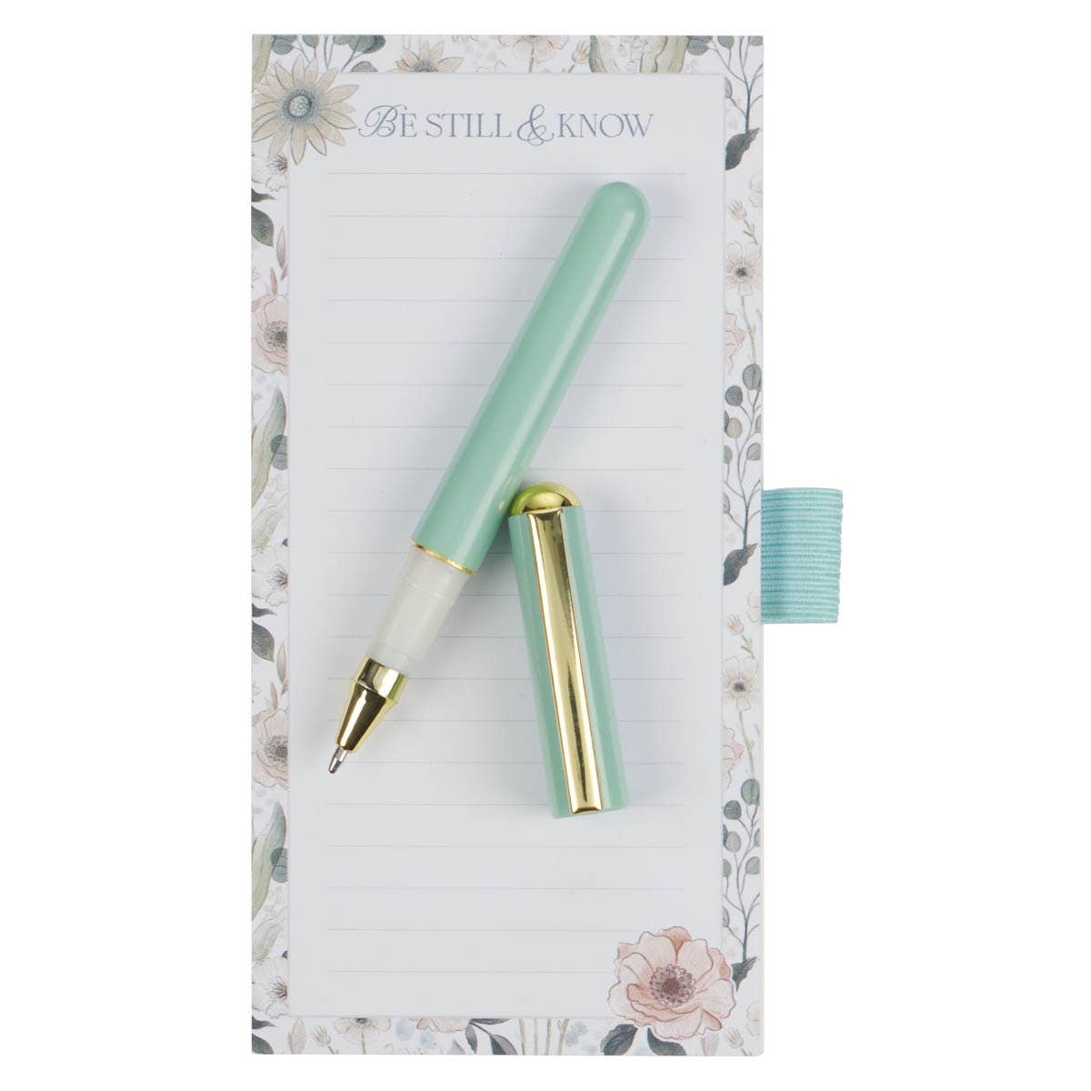 Magnetic Notepad & Pen Set - Be Still Ps. 46:10