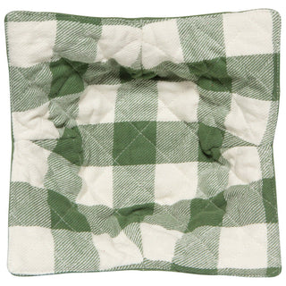 Elm Green Check Quilted Cotton Bowl Cozy