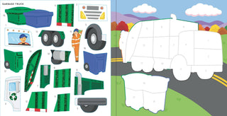 My First Color-By-Sticker Book - Cars, Trucks & Trains