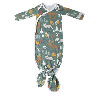 Atwood Woodland Newborn Knotted Gown