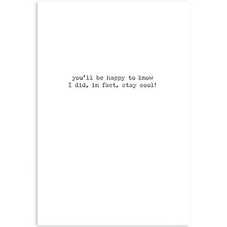 Yearbook Greeting Card - Just for Fun
