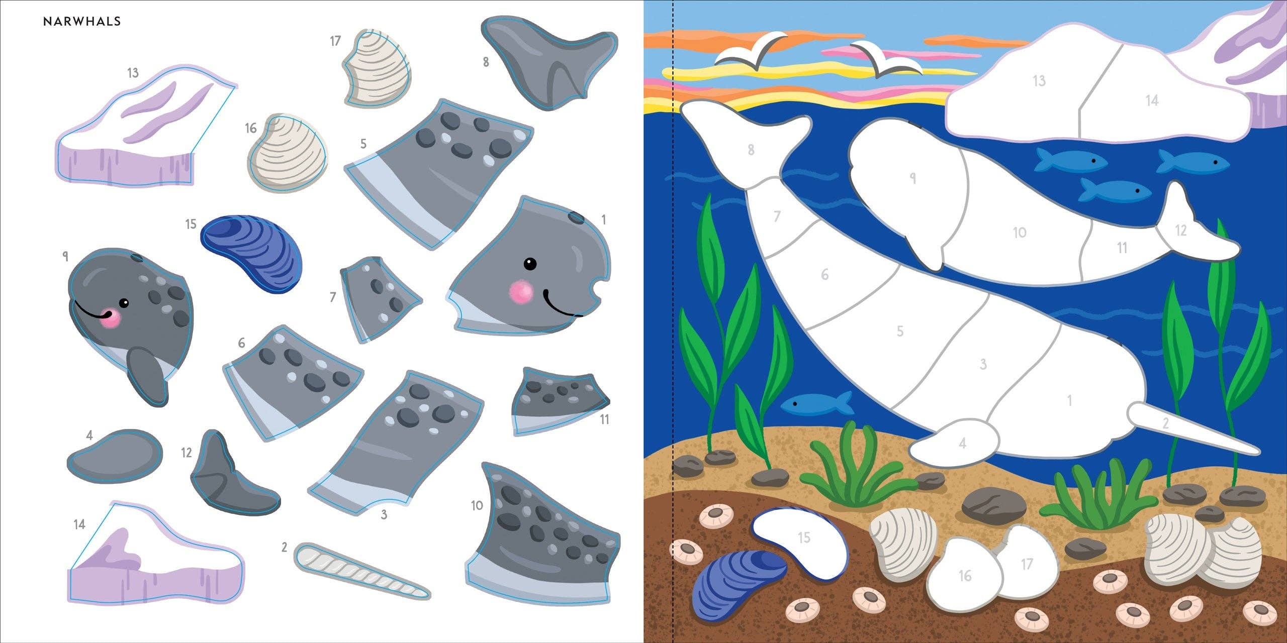 My First Color-By-Sticker Book -Under the Sea