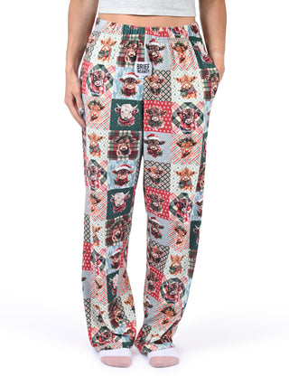 Christmas Highland Cow Lounge Pants