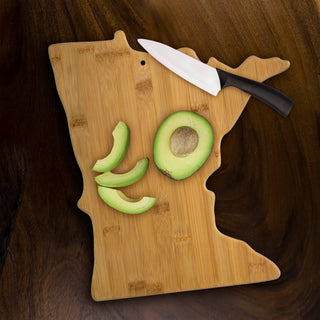 Minnesota Shaped Bamboo Serving & Cutting Board