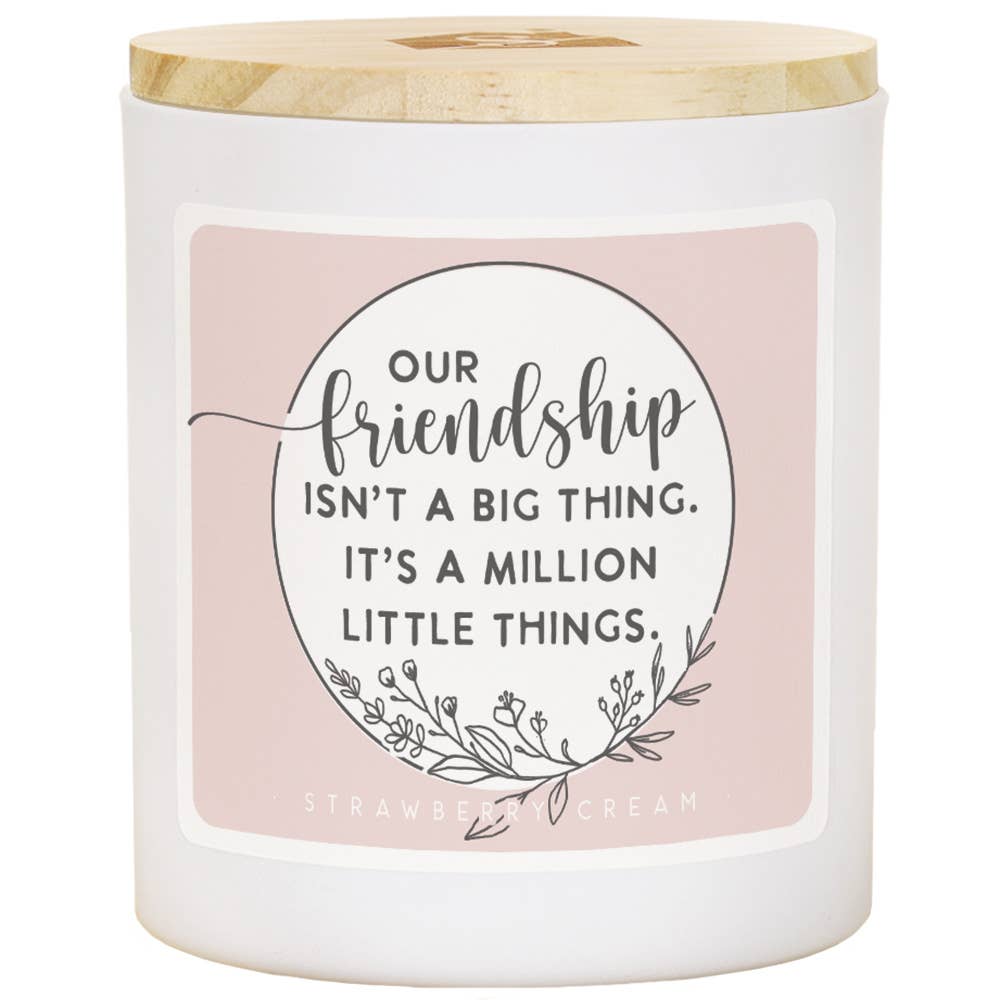 Friendship Big Thing Strawberry Cream Candle