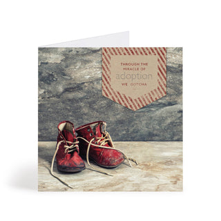 Red Shoes Adoption Card