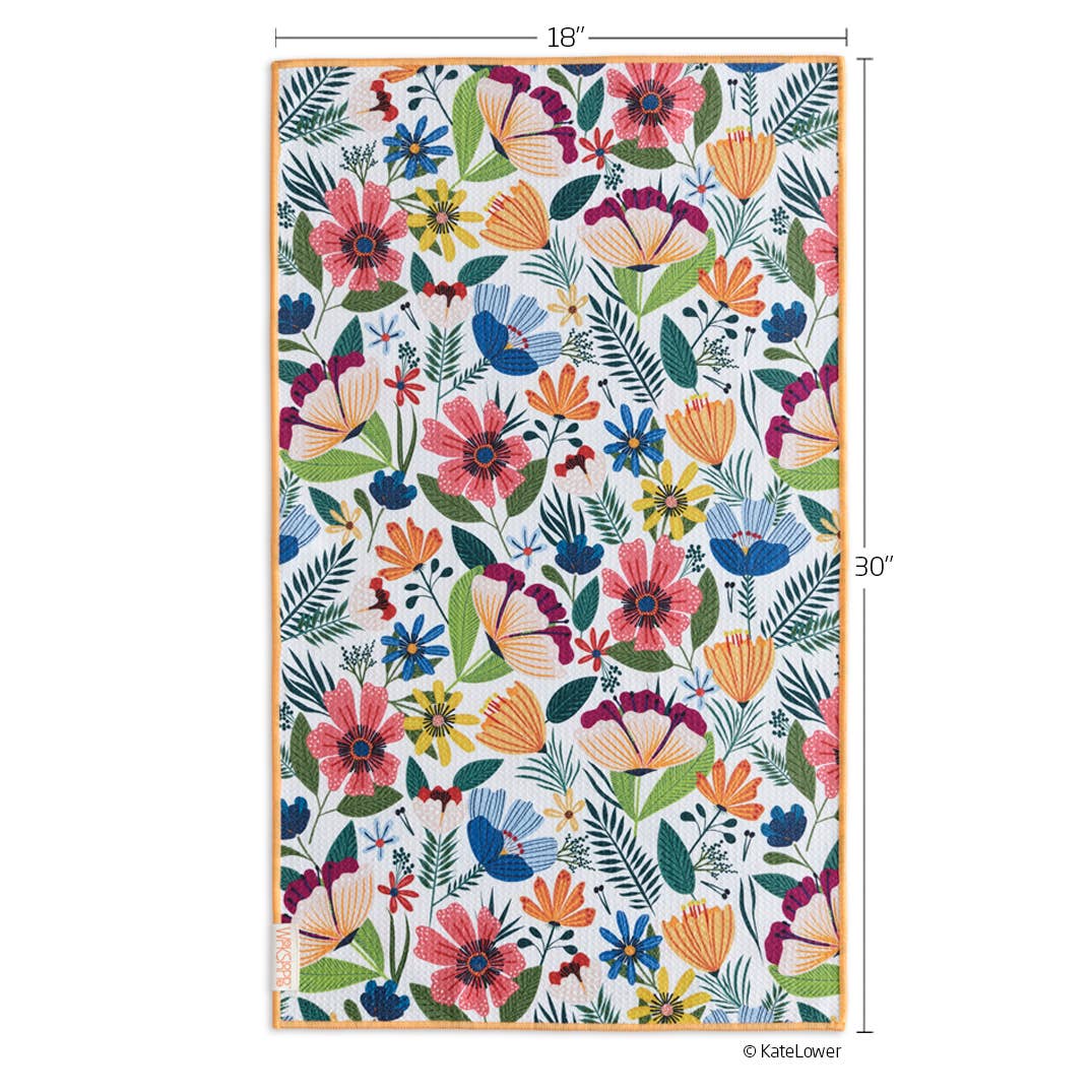 Fields Of Flowers Microfiber Kitchen Dish Towel