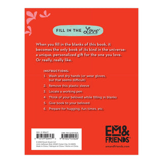 Things I Love About You – Fill in the Love Journal