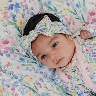 Josie Floral Knit Headband Bow