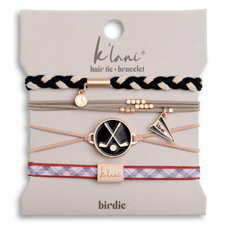 Birdie Golf Hair Tie Bracelets with Removable Ball Marker by K'lani