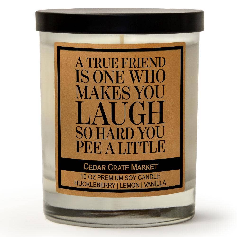 A True Friend Funny Candle