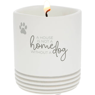 House Not A Home Without A Dog Reveal Candle