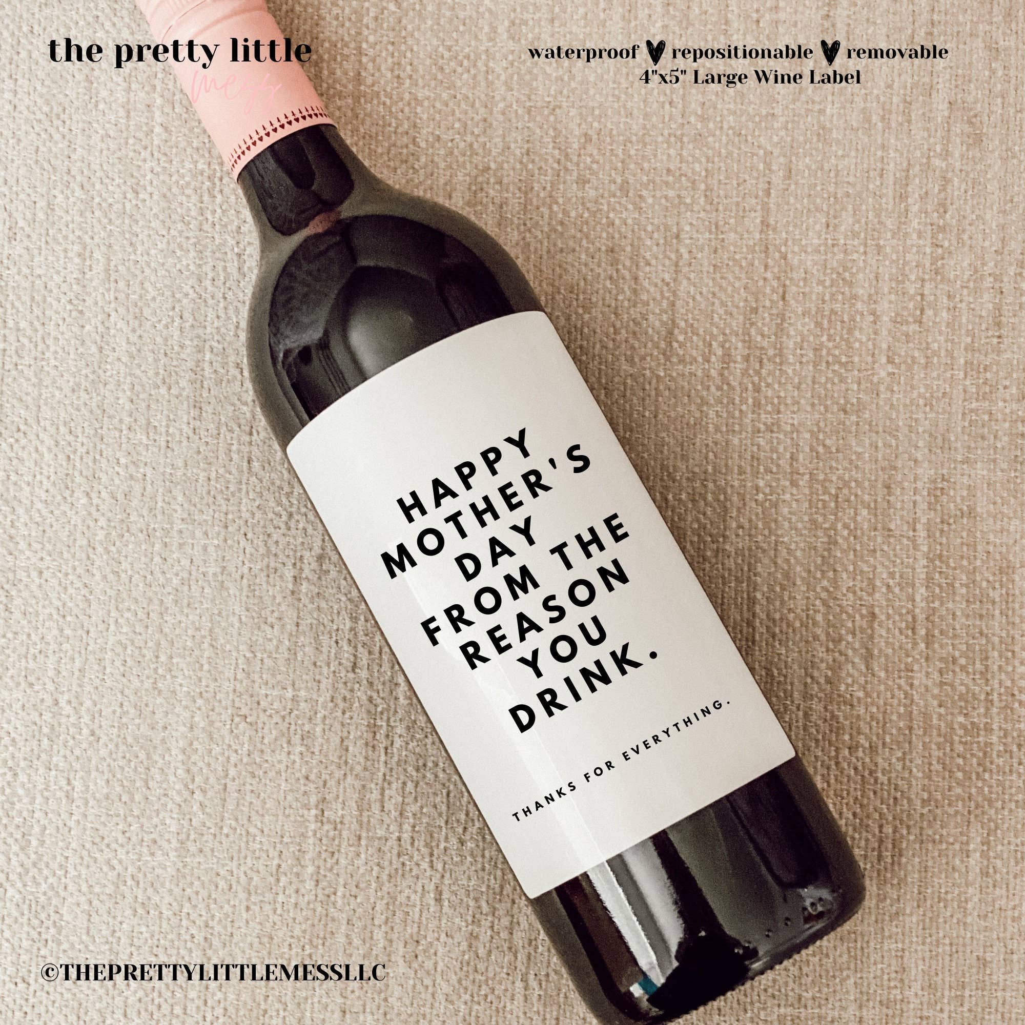 Wine Label - Mother's Day From Reason You Drink