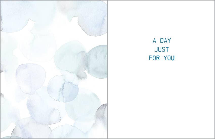 Father's Day Greeting Card - Watercolor Circles