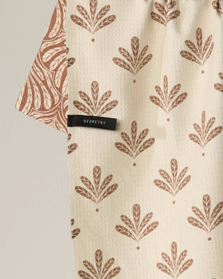 Geometry Desert Fronds Luxe Kitchen Towel