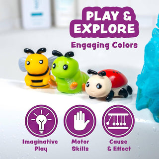 Tub Works Bugs Light-Up Bath Toys, 6-Pack