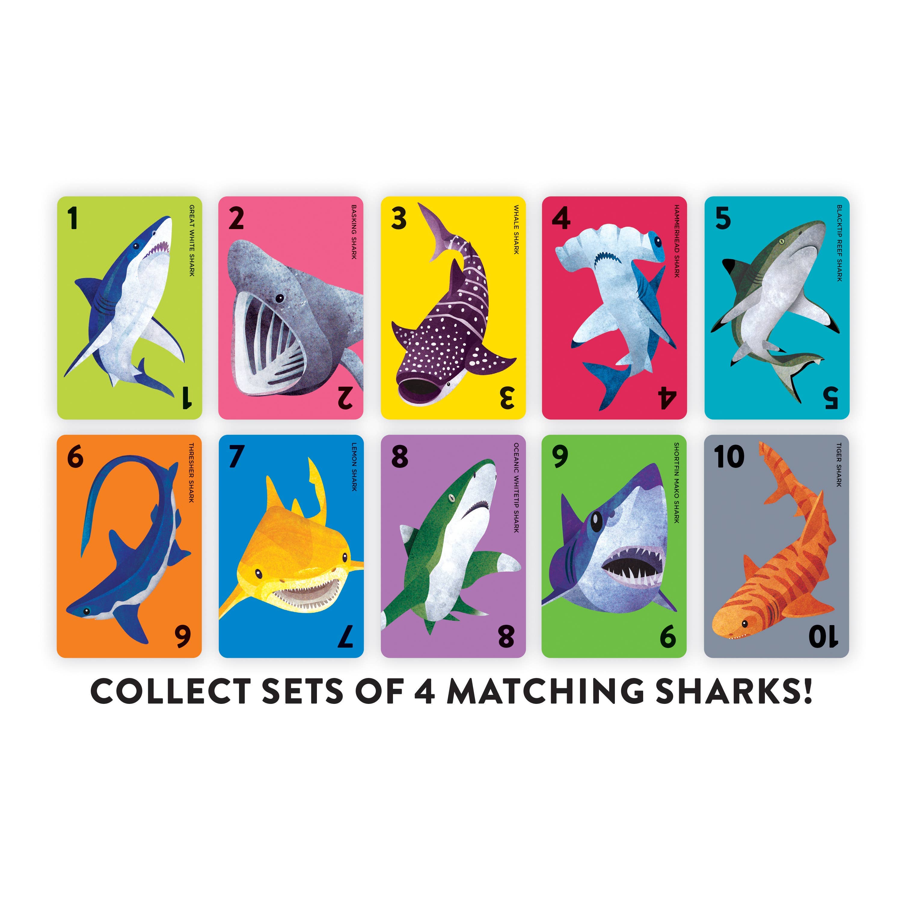 Go Shark! Card Game | Kids Shark Go Fish Game
