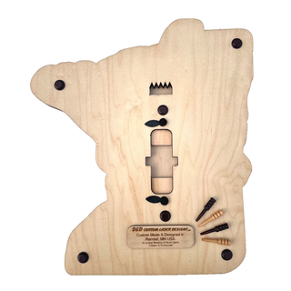 Minnesota Map 3 Track Cribbage Board