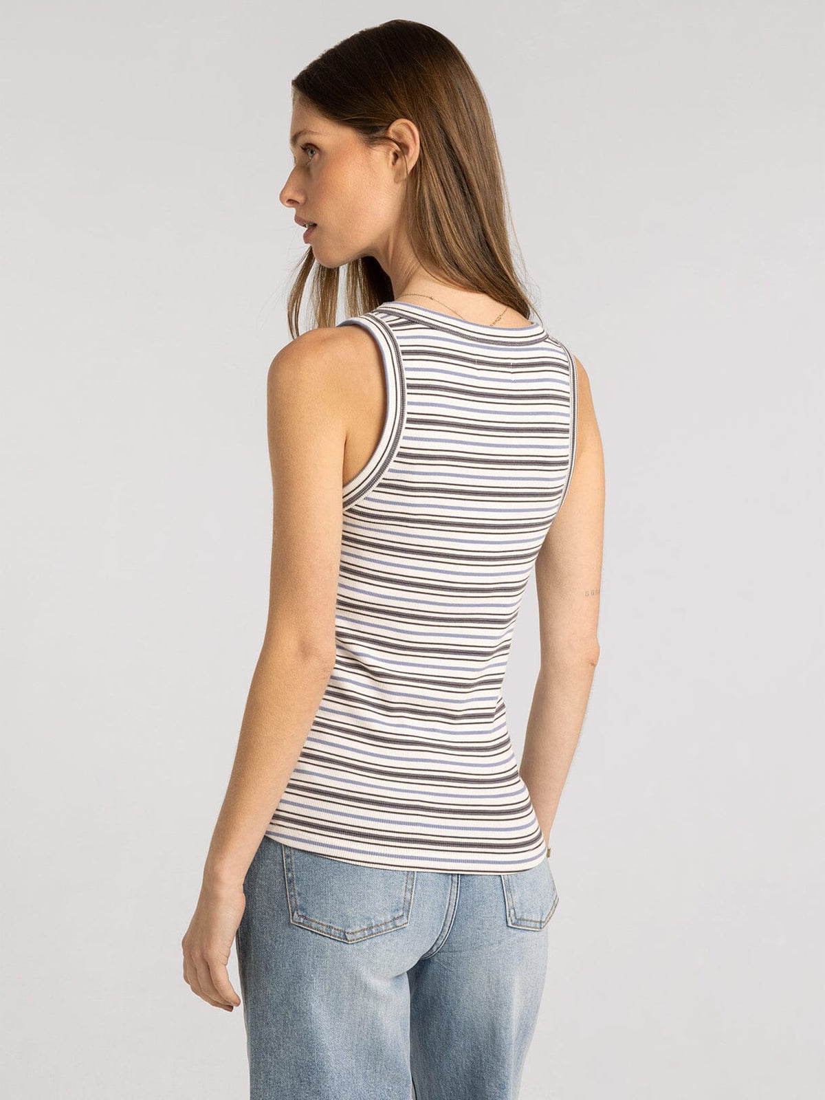 Edlin Tank | Crew Neck Sleeveless Cotton Modal Top