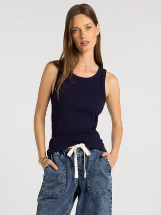 Edlin Tank | Crew Neck Sleeveless Cotton Modal Top