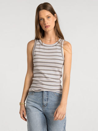 Edlin Tank | Crew Neck Sleeveless Cotton Modal Top
