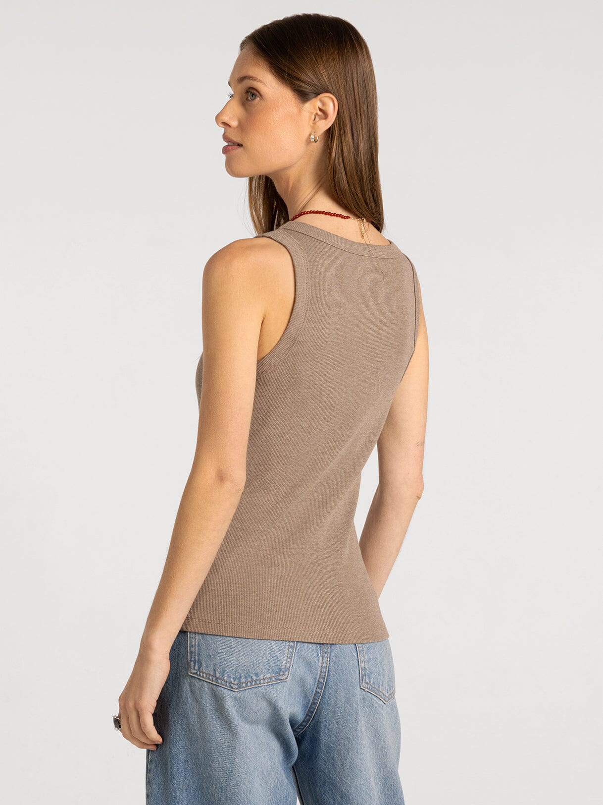 Edlin Tank | Crew Neck Sleeveless Cotton Modal Top