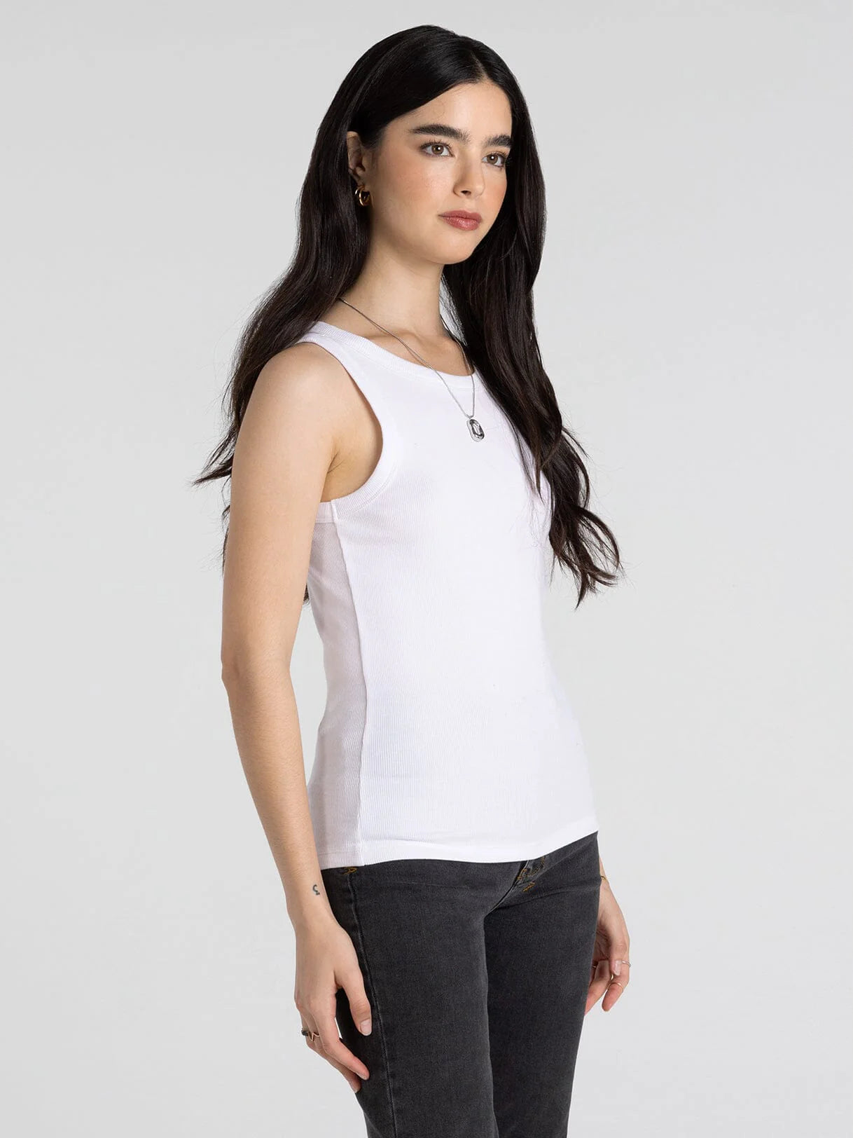 Edlin Tank | Crew Neck Sleeveless Cotton Modal Top