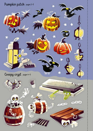 Sparkly Halloween Sticker Book for Kids