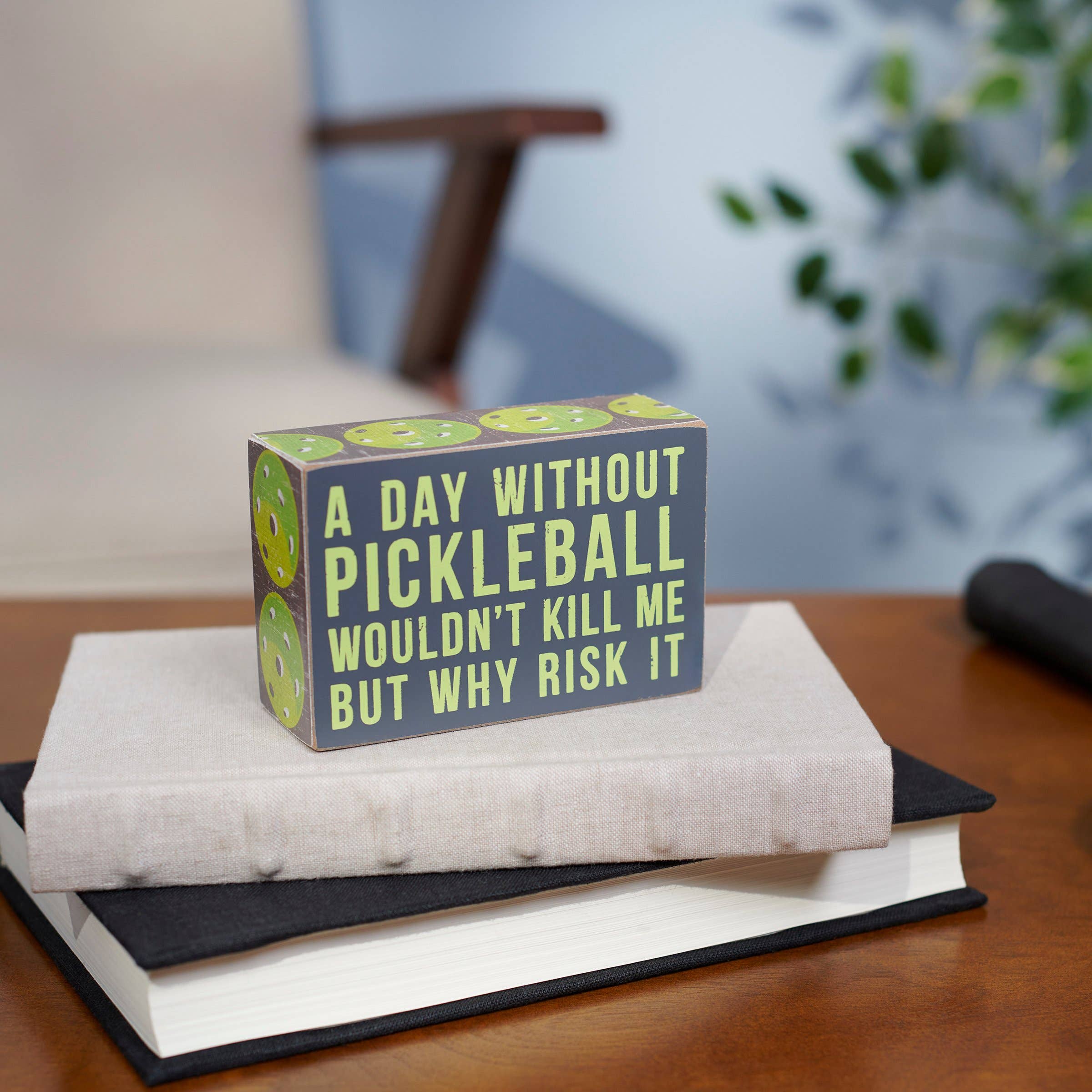 Without Pickleball Box Sign