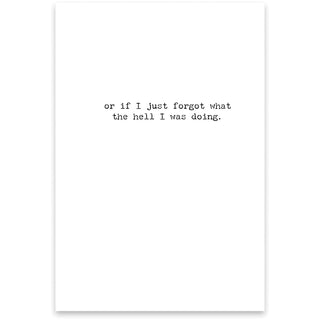 Free Time Greeting Card - Age