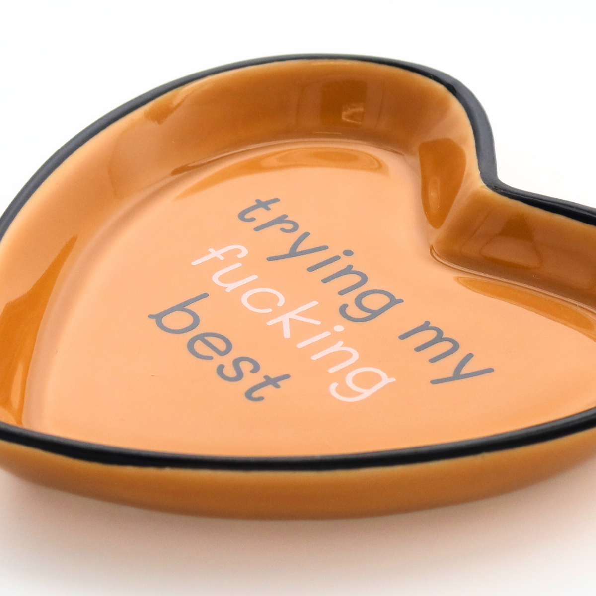 Heart Trinket Tray Trying My F*cking Best