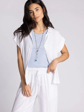 Elio Raw Hem Shirt