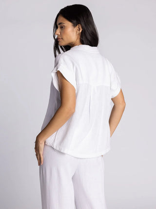 Elio Raw Hem Shirt