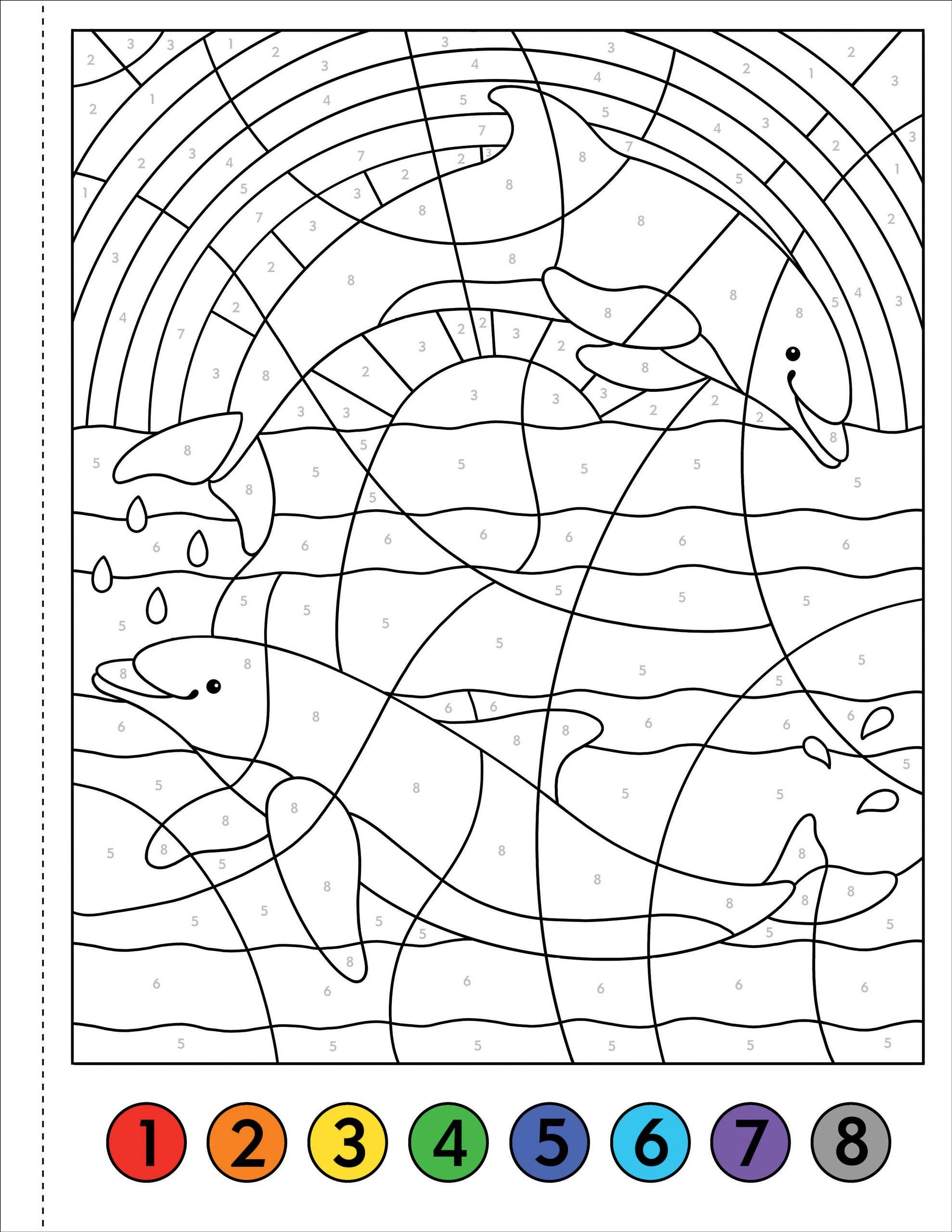 My First Color-By-Number! Under The Sea