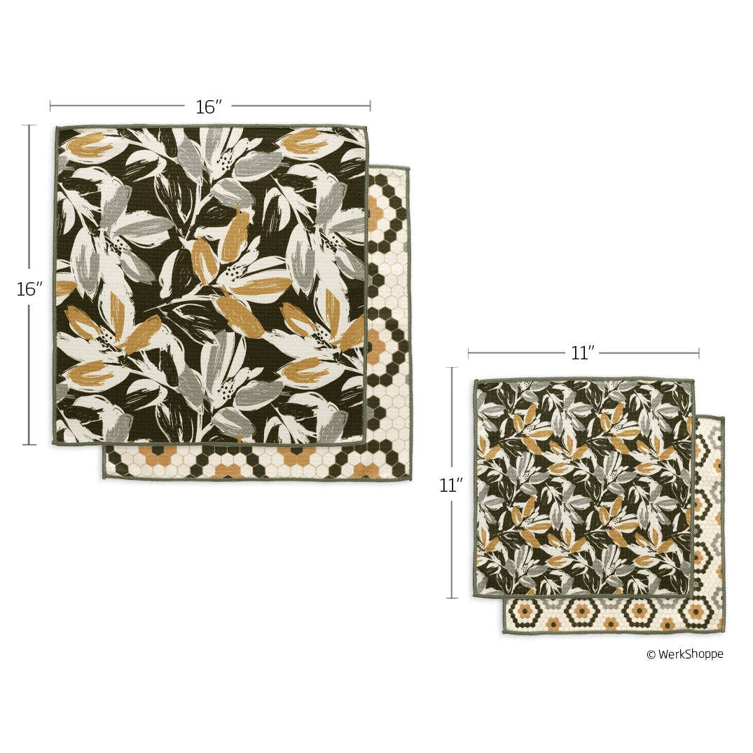 Leaf Tiles All Purpose Microfiber Towel Set