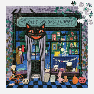 Ye Olde Spooky Shoppe 500 Piece Halloween Puzzle