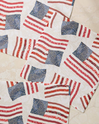 Geometry Patchwork Pride Dishcloth Set of 3 – Patriotic Kitchen Cloths