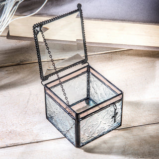 Christian Gift Keepsake Jewelry Glass Box