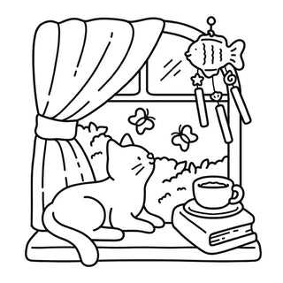 Cat Moments: Meow Life Coloring Book | Cat Lover Coloring Book