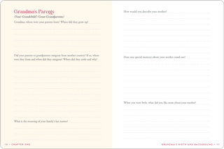 Grandma's Story Memory Journal