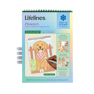 Lifelines FlowArt Dot-By-Letter Pad - Wags & Whiskers